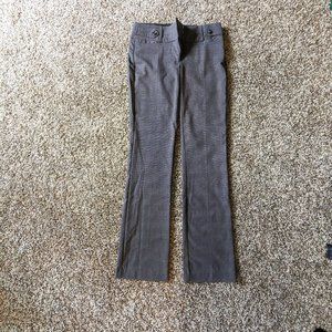 Professional stylish gray dress pants with light gray pattern, size 1